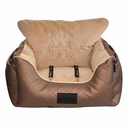 Amibelle Hund Bilbarnstol Soft Design Bella Brun